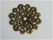 filigree bronze flower 4, 4.8 cm - 1 - Thumbnail