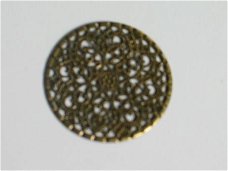 filigree bronze circle 1, 4 cm