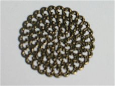 filigree bronze circle 2, 4.8 cm