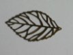 filigree bronze leave 5.5x3.2 cm - 1 - Thumbnail