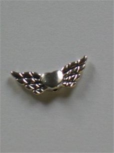 silver heart with wings