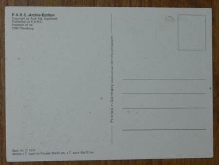 Postkaart / Postkarte, NSU P.A.R.C.-Archiv-Edition, C 1574, Flensburg, jaren'90. - 1