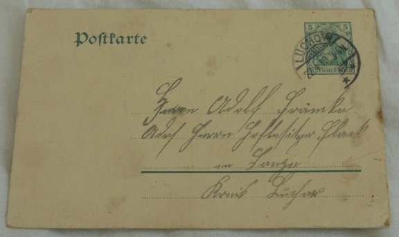 Briefkaart / Postkarte, Duitsland, met post stempel, 1910. - 1