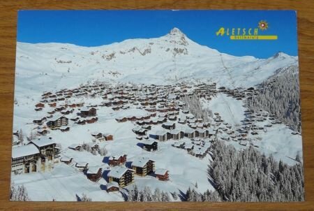 Postkaart / Postkarte, Aletsch Bettmeralp, Zwitserland, jaren'80. - 0