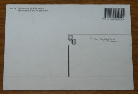 Postkaart / Postkarte, Aletsch Bettmeralp, Zwitserland, jaren'80. - 1