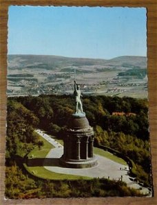 Postkaart / Postkarte, Cekade (Det 524 62/50), Hermannsdenkmal Teutoburger Wald, jaren'60.