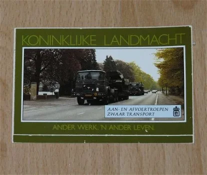 Sticker, Aan- en Afvoertroepen, Koninklijke Landmacht, jaren'80.(Nr.1) - 0