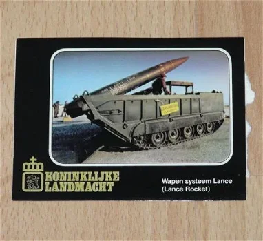 Sticker, Lance Rocket, Koninklijke Landmacht, jaren'80.(Nr.1) - 0