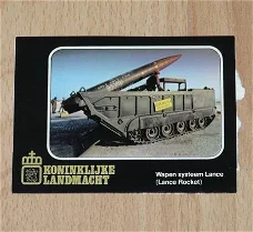 Sticker, Lance Rocket, Koninklijke Landmacht, jaren'80.(Nr.1)