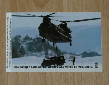 Sticker, Chinook, Koninklijke Landmacht, jaren'90.(Nr.1) - 0