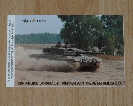 Sticker, Tank, Leopard II, Koninklijke Landmacht, jaren'90.(Nr.3) - 0