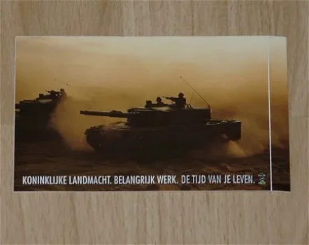 Sticker, Tank, Leopard II, Koninklijke Landmacht, jaren'90.(Nr.1) - 0