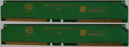 2x RAMBUS C-RIMM 0 MB - 1