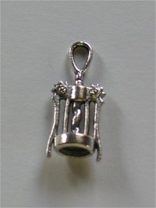 silver corkscrew