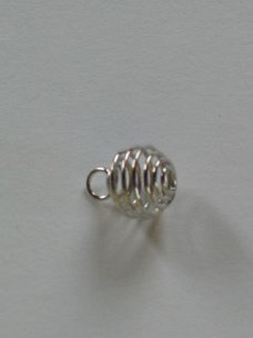 silver spiral bal