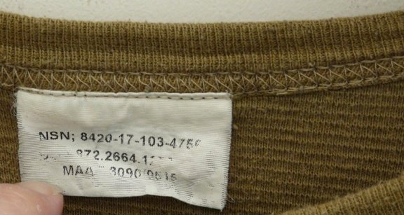 Hemd, Onderhemd, korte mouw, Koninklijke Landmacht, maat: 8090/0515, 2004.(Nr.1) - 1