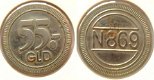 Muntje 55 Gulden N869 - 1 - Thumbnail