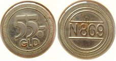 Muntje 55 Gulden N869