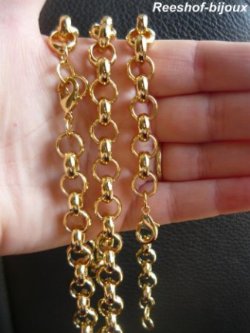 EXCLUSIEVE JASSERON KETTING GOUD PL. 60 X 1 CM