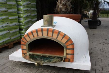 Houtgestookte pizza-oven/steenoven PISA 120 & brede deur - 1