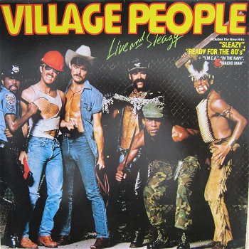 2-LP - VILLAGE PEOPLE - Live and Sleazy - 0