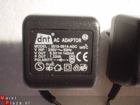 2 AC DC adaptors(220v -9,(5)v, 2 x9,5 v - 1