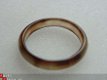 #74 Zwart-Bruinachtige Agaat Ring handgeslepen - 1 - Thumbnail