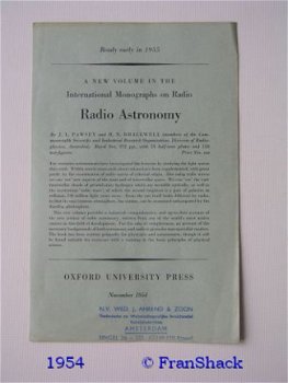 [1954] Aankondiging, nieuwe uitgaven,Oxford University Press - 1