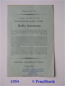 [1954] Aankondiging, nieuwe uitgaven,Oxford University Press
