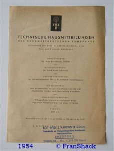 [1954] Informatie folder, Radioblad, NWDR.