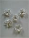 10 satin flowers white - 1 - Thumbnail