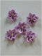 10 satin flowers purple - 1 - Thumbnail