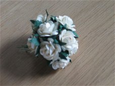 10 rose off white 2.5 cm
