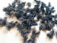 10 rosettes black 3.3 cm