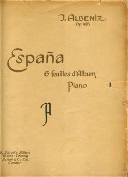 Albaniz, J; Espana. 6 Feuilles d'Album Piano - 1