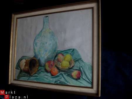 Aquarel - gevarieerd stilleven met fruit - ca. 1960 - 1