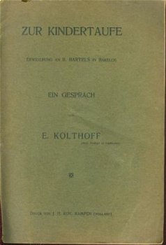 E. Kolthoff; Zur Kindertaufe - 1