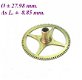 === Uurrad Franse pendule / regulateur = oud === 18887 - 1 - Thumbnail