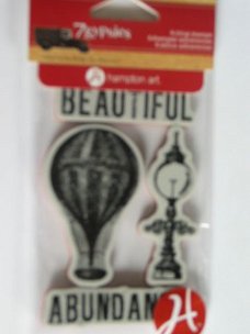 7-gypsies cling mounted stamp airballoon lamp