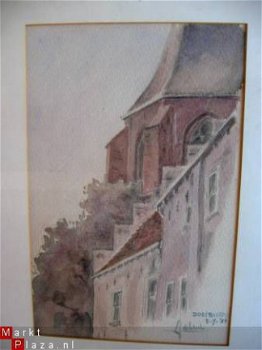 Kiekje Doesburg met kerk 5-7-1951 - L.J. de Klerk - 1