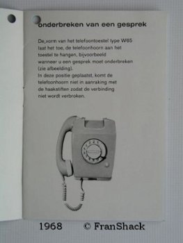 Verkocht 0623 MH [1968](Bijsluiter), Telefoontoestel W65, PTT - 1