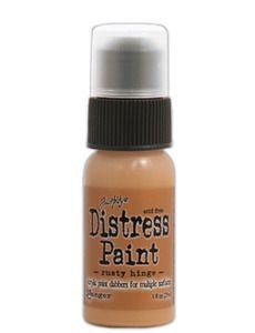 Tim Holtz distress paint rusty hinge - 1