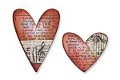 5x Tim Holtz movers&shapes chipboard hearts set - 1 - Thumbnail