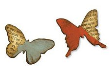 5x Tim Holtz movers&shapes chipboard butterflies