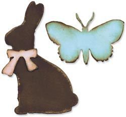 3x Tim Holtz bigz chipboard easter elements - 1