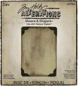 3x Tim Holtz bigz chipboard ATC&corners - 1