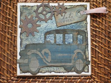 3x Tim Holtz bigz chipboard gears - 1