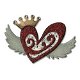 3x Tim Holtz bigz chipboard heart wings - 1 - Thumbnail