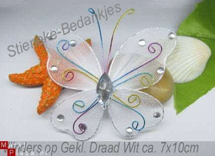 Decoratie Vlinders Vlindertjes Kado versiering bedankje Deco - 1