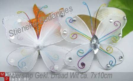 Decoratie Vlinders Vlindertjes Kado versiering bedankje Deco - 1